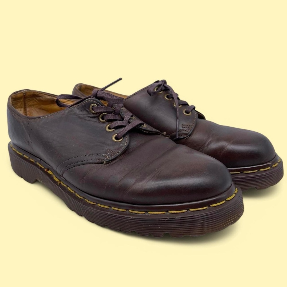 Dr. Martens Men's Brown Leather Shoes